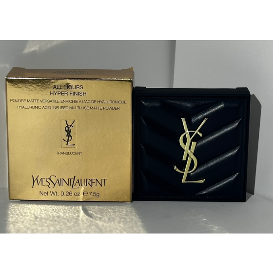 YSL All Hours Hyper Finish Powder 7.5g-Transparent 01 couleur 02 couleur
